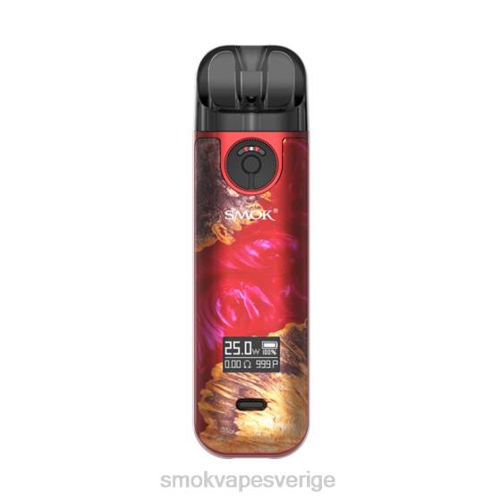 SMOK Vape Sale Sverige - SMOK NOVO 4 kit 0N64229 rött stabiliserande trä